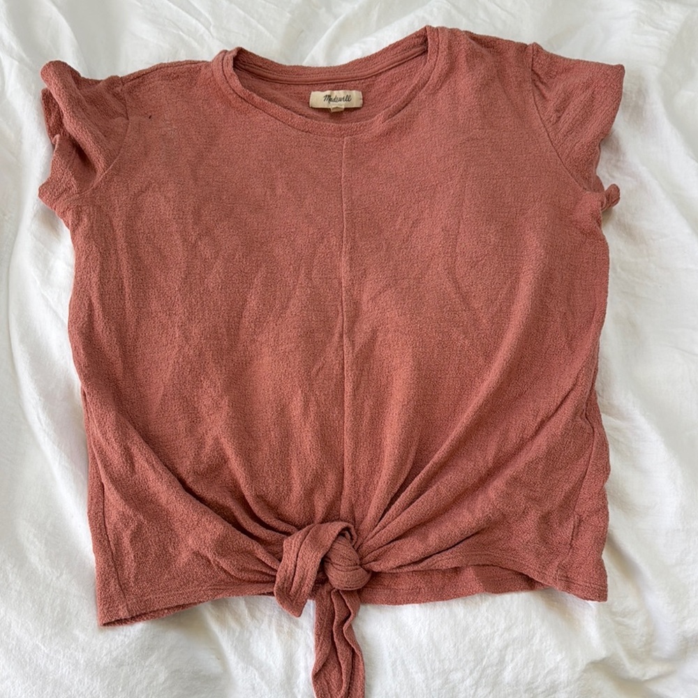 Women's Knot Front Top in Rust by Madewell